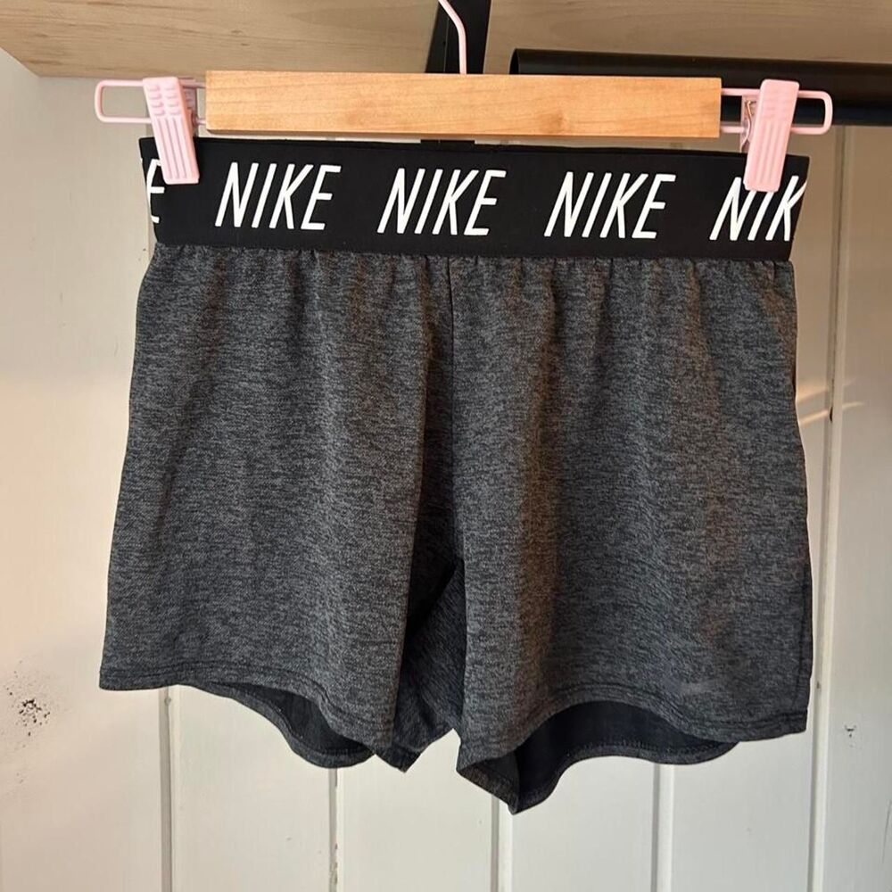 Nike Women's Grey and‎ Black Shorts